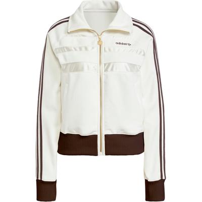 Oryginalne Retro Sportowe Wygodne Wszechstronne Stójka Długi Rękaw Kurtka Kurtki Damskie Han-Jade-White IX1048