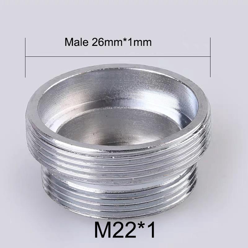 2Pcs M22 Change To 16 18 20 22 24 26 28 30 32mm Male Female Faucet Adapter Kitchen Bathroom Brass Water Tape Joint