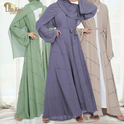 Loriya LR540 Perlenkleid - Frühling/Sommer Party Unifarbene Robe