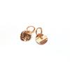 Exquisite Russian 585 Purple Gold Earrings Plated With Rose Gold Light Luxury Korean Version Shiny Small Fragrant Scale Earrings