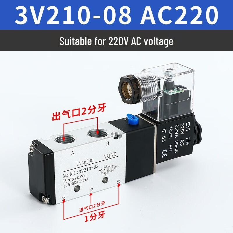 

Jiemengzhe 5-Way Solenoid Pneumatic Directional Control Valve