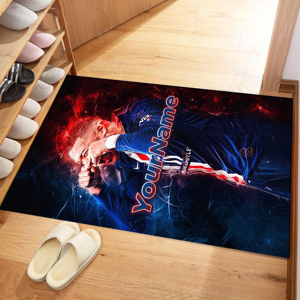 Mbappe 220 Customized Name Carpet Suitable for Decorate Room Playrooms Entryway Outdoor Anti-slip Rug Office Home Decor
