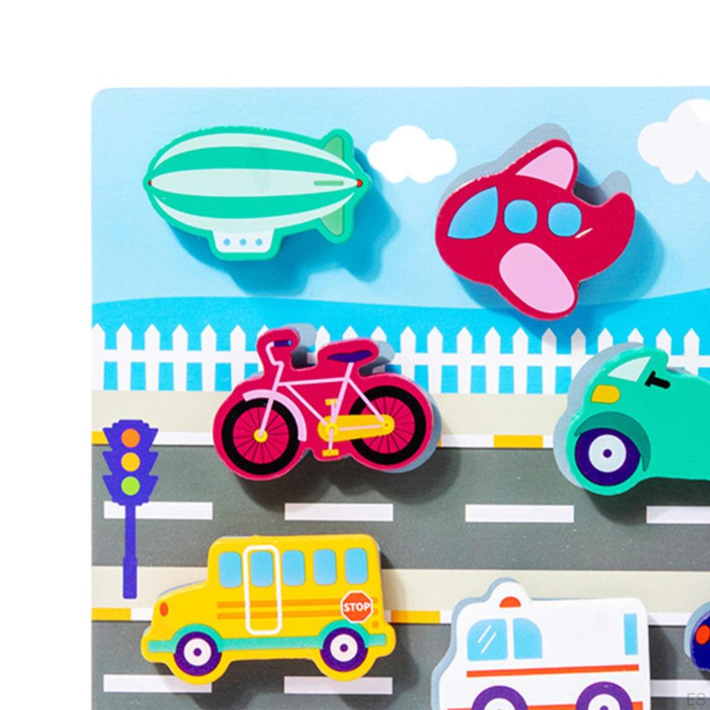 Montessori Wooden Puzzles, Activity Toys, Animal Developmental Toy, Toys for Baby, Toddlers,