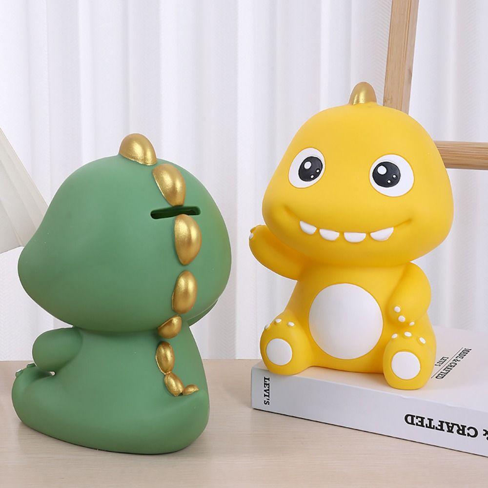 Waterproof Dinosaur Piggy Bank Cute Cartoon Saving Jar Large Capacity Dinosaur Saving Bank  Kids