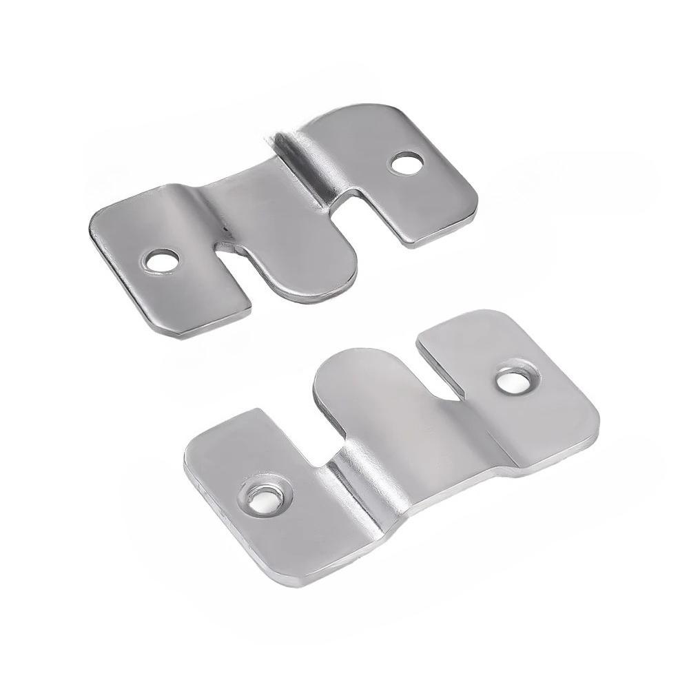 Stainless Steel Interlock Hanging Buckle Heavy Duty Photo Frame Hook Wall Mounted Flush Mount Brackets For Furniture Connector
