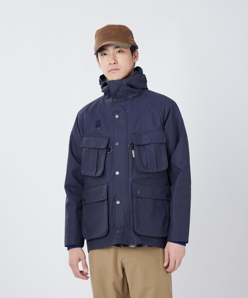 Snow Peak Waxed Cotton Hoodie Size SPTL-JK-26SU904 (Men's/Women's, Olive, M)
