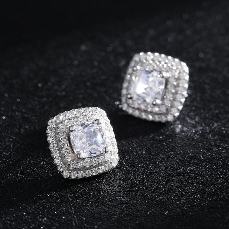 Tancise 925 Sterling Silver Zircon Earrings Drop Earrings For Women Wedding Party Gifts