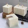 Non-stick Bubble Cube Candles Silicone Mold DIY Handmade Scented Candle Chocolate Dessert Cake Baking Molds Home Crafts Decor