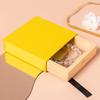 Custom Logo Drawer Box Cardboard Sliding Sleeve Paper Jewelry Storage Packaging With Clear PE Film Floating Gift Display Box