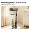 Freestanding Toilet Roll Stand Space-Saving for Guest Bathrooms