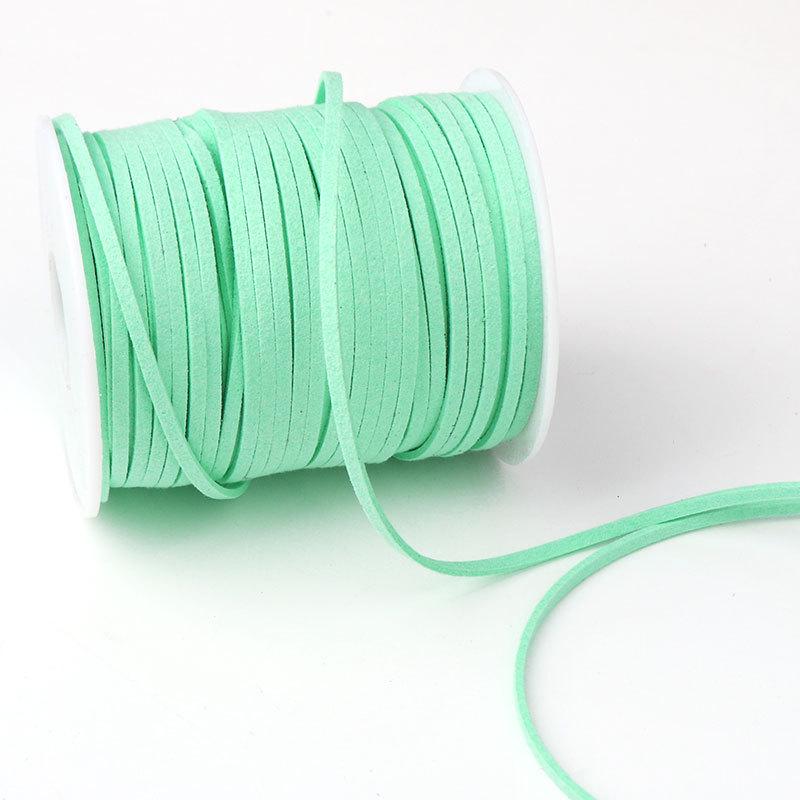 2mm Faux Leather Cord for Flower Bouquet Wrapping - Velvet Gift Ribbon for Florist DIY Projects, Large Roll