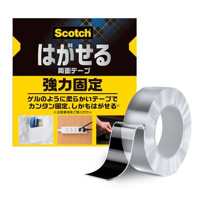 Scotch Odstrániteľná 30mm Široká x 3m 1 Rolka Magická Gélová Nano Páska Obojstranná Páska, Priehľadná, Silná, Dlhá, (SRK-AZ), Páska,