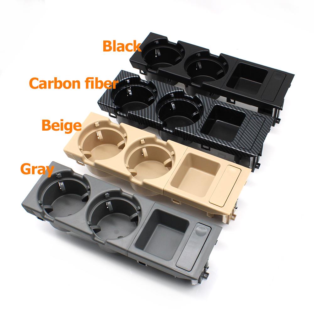 Car Black Beige Center Console Water Cup Holder Beverage Bottle Holder Coin Tray For Bmw 3 Series E46 323i 318i 320i 1998-2006