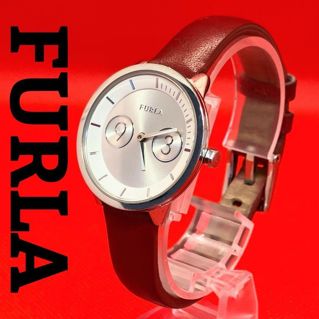 Used Good condition FURLA wristwatch quartz ladies working item new battery