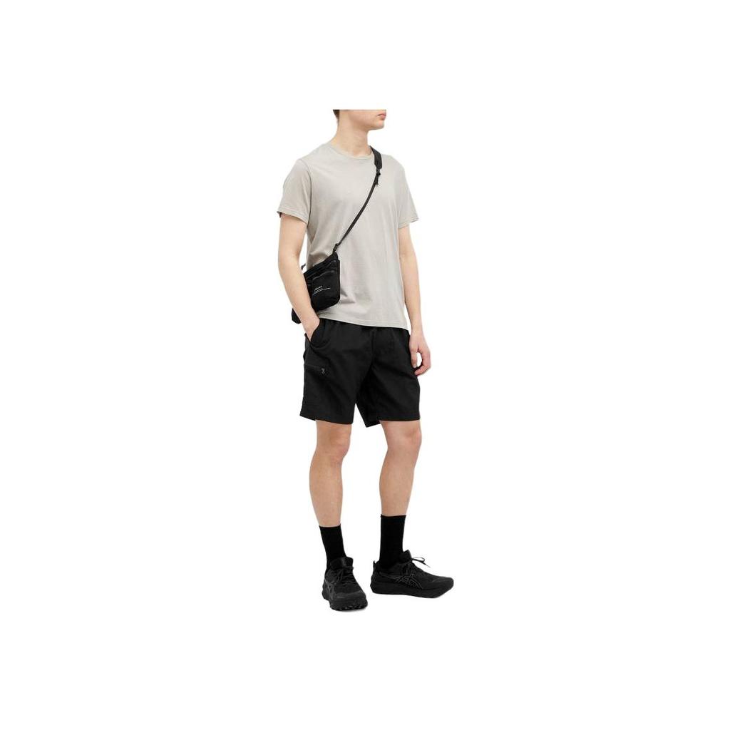 Columbia Solid Color Lace-Up Pocket Casual Shorts Men Shorts Black 2021041-010
