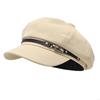 Punk Harajuku Decorative Charm Painter Hat French Cabbie Hat for Autumn Winter Fashion Hat for Daily Wear Y08E