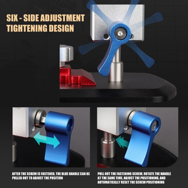 Compact Multiple Angle Adjustable Holder Fixtures For Crafting Work DIY Projects Featuring Metal Material And Small Size