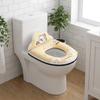 Zippered Plush Toilet Cushion With Backrest Toilet Seat Mat Toilet Seat Pad  Winter Use