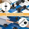 4pcs with Gasket T-Slot Bolts Galvanized Star Knobs Professional T Track Bolts  T Track Accessories