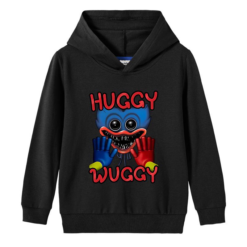 

Дитяча 3D толстовка Huggy Wuggy Pullover Poppy Playtime 150cm чорний
