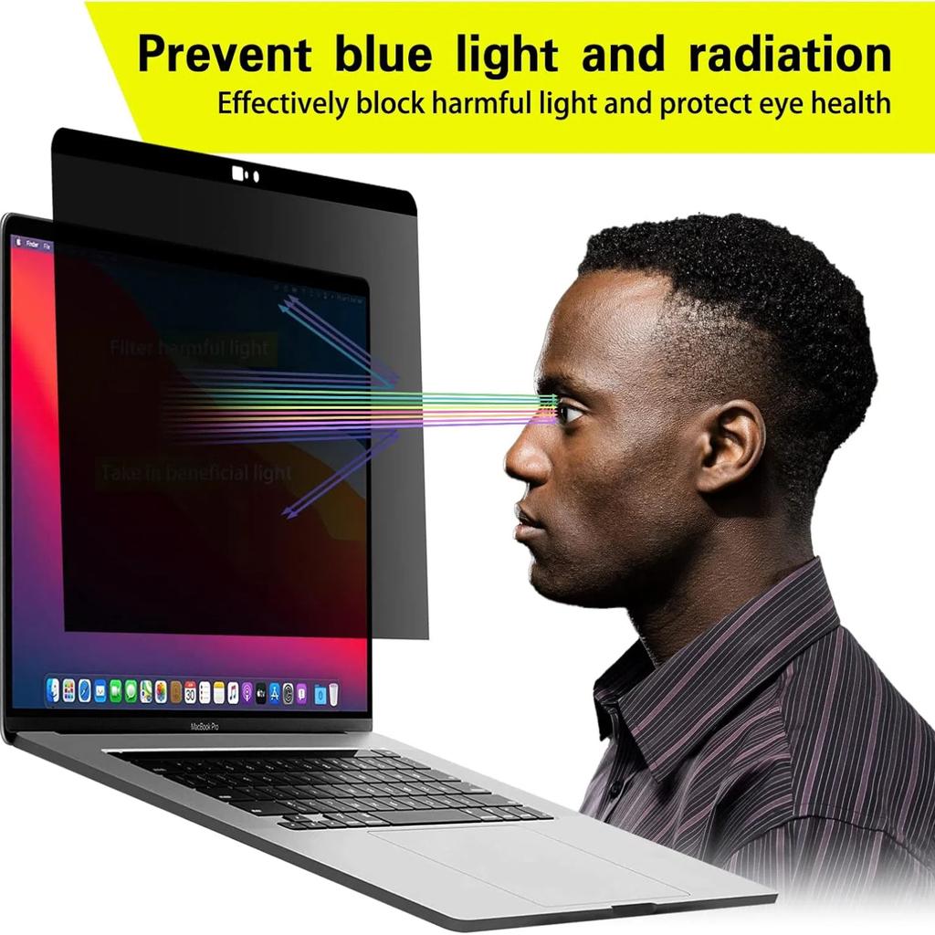 Magnetic Privacy Screen for MacBook Pro 13" (Released In 2016-2022) Anti Blue Light Protector Screen Filter with Camera Cover(A2251/A2338 M1/A2338 M2)