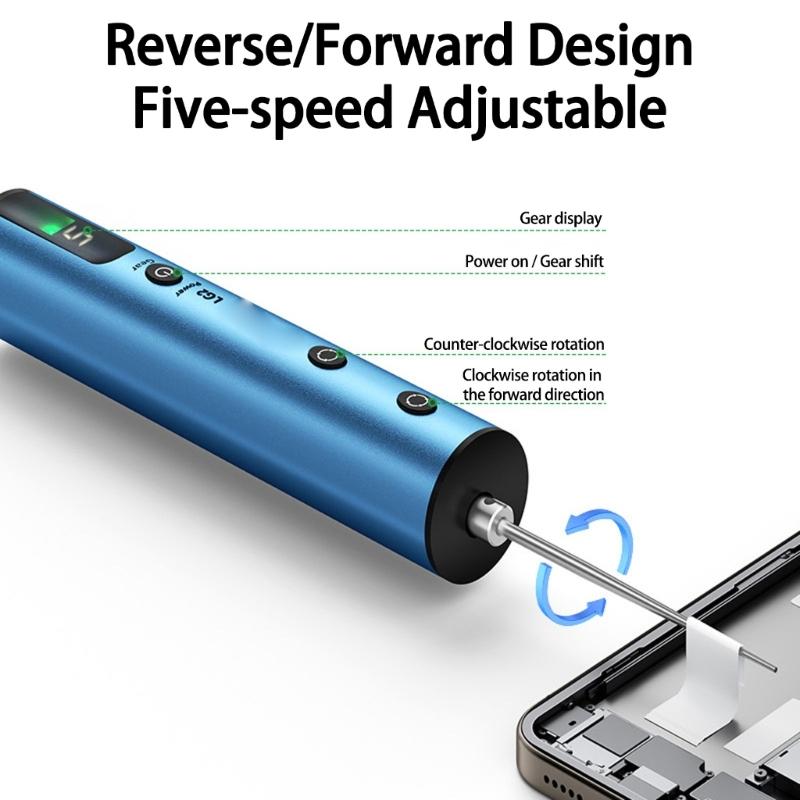 3 Rates Adjustable Manual Glues Removers Tool For Mobile Phone Repair Reversible Motor Ergonomic Design
