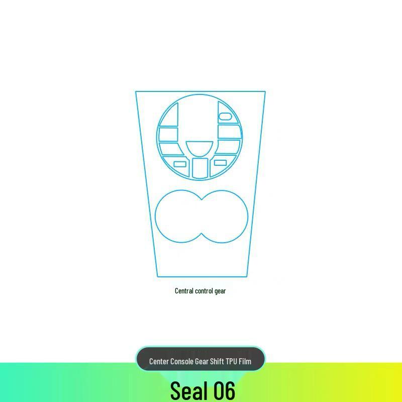 BYD Seal 06dmi Interior Protective Film: Center Console TPU Screen Sticker for Car Decoration and Modification