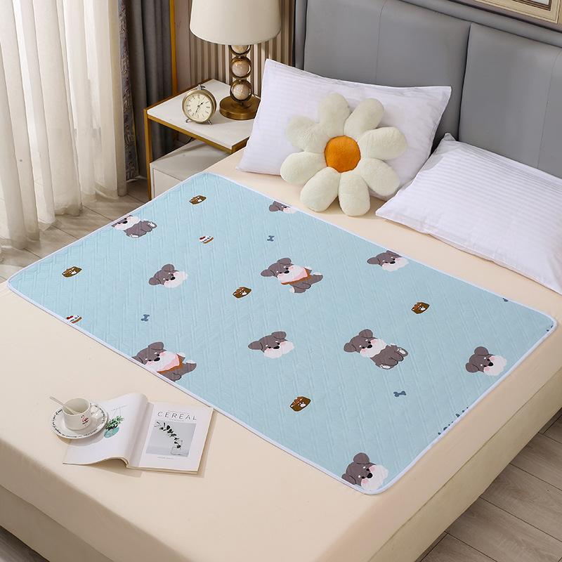 Waterproof Washable Incontinence Bed Pad, Large Size Anti-Side Leakage Care Mat for Adults Elderly Menstrual Student Dormitory