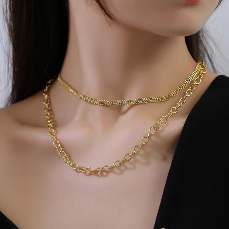 

Популярное ожерелье из многослойной цепи «Холодный ветер» Дадунмэнь