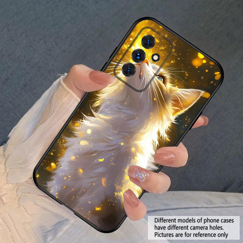 Cat In the Water For Samsung S20FE S 21 22 23 FE 24 Plus 25 Ultra Galaxy M23 32 34 35 52 53 54 55 5G Silicone Soft Phone Case