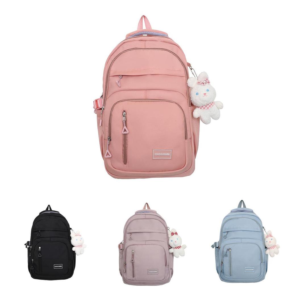 Large Capacity Lightweight Nylon Backpack For Girls High School College Students Ins School Bag