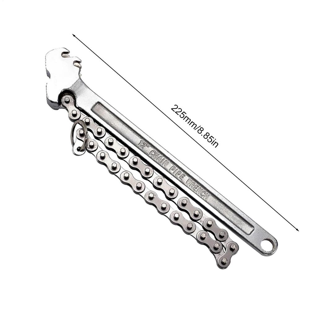 Steel 16-Inch Chain Pipe Wrench Heavy Duty Long Handle Automotive Repairing Accessories for Agricultural Machinery