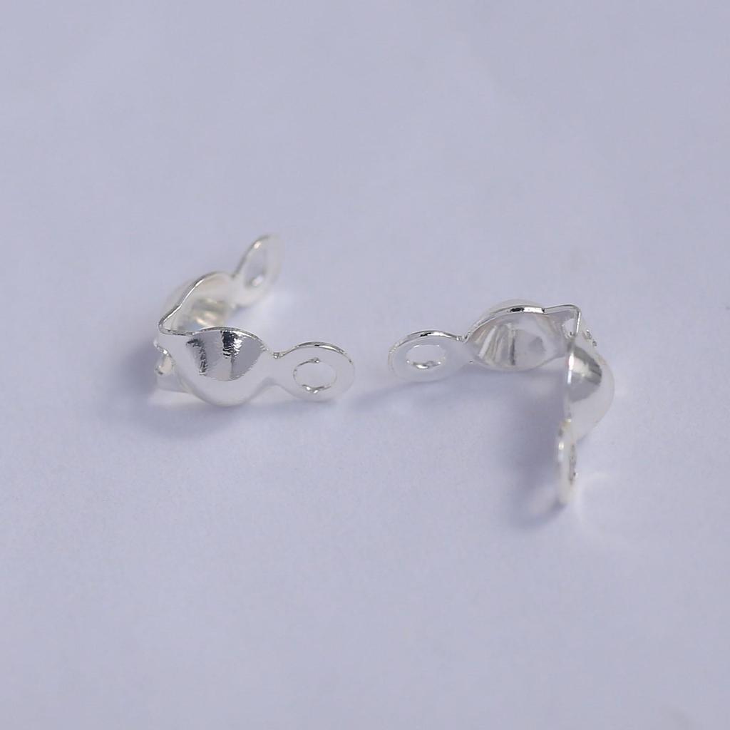 18k Gold-Plated Double-Hole End Cap for DIY Jewelry Making