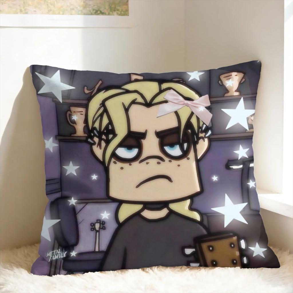 Metal Family Dee 2 Pillow Case Fashion Pillow Cover Square Pillowcases For Office Car Home Decor