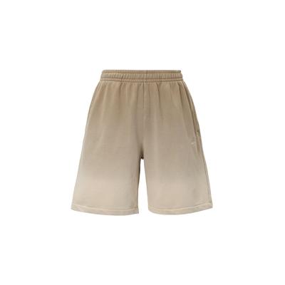 Gradient Elastic Waist Five-Point Shorts With Embroidered Logo Men Bottoms Khaki DQ4634-247