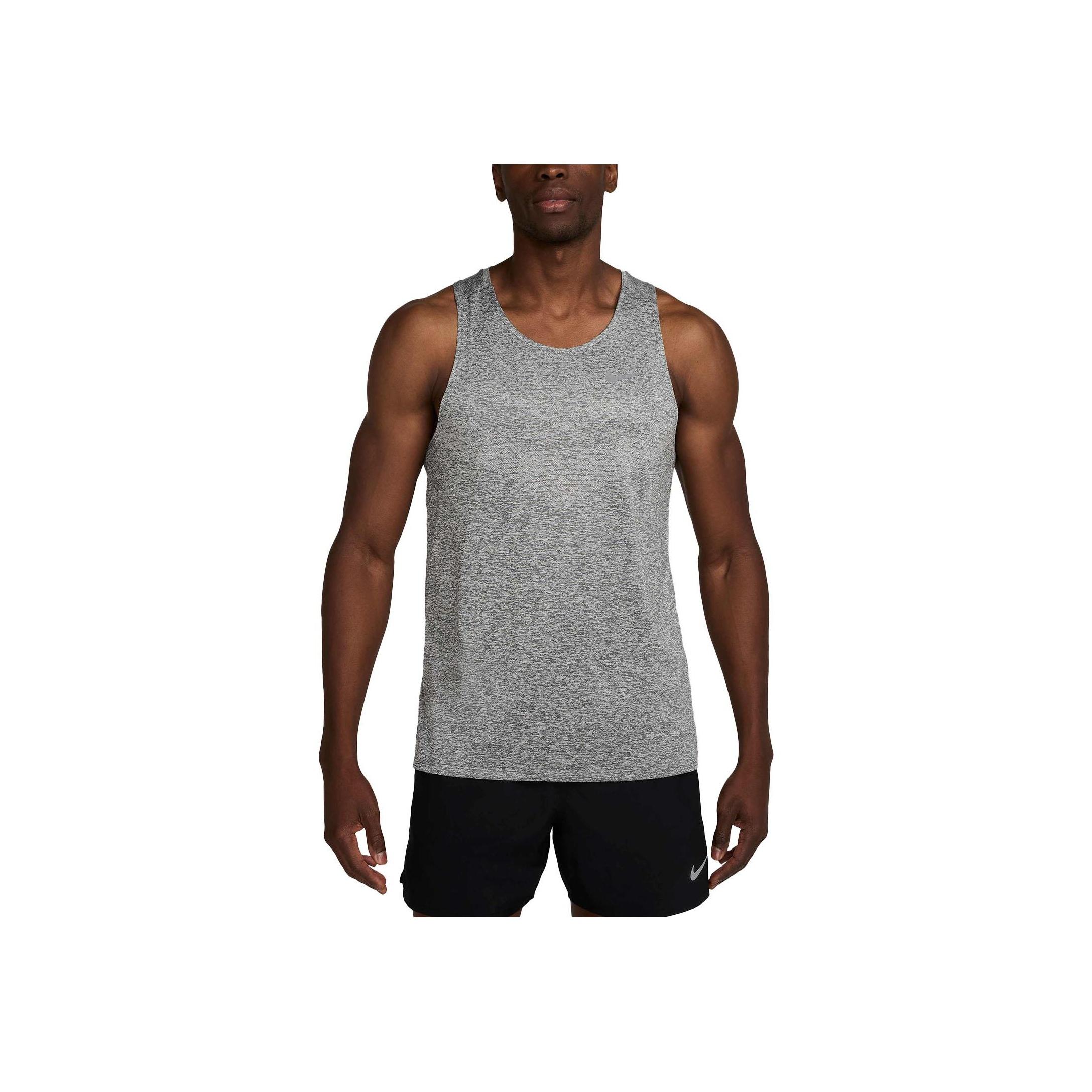 

Nike Solid Color Round Neck Sleeveless Vest Men tops Gray HV5210-084 L
