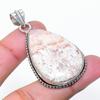 Natural Laguna Lace Agate Gemstone 925 Sterling Silver Pendant 2.05" AP-15456