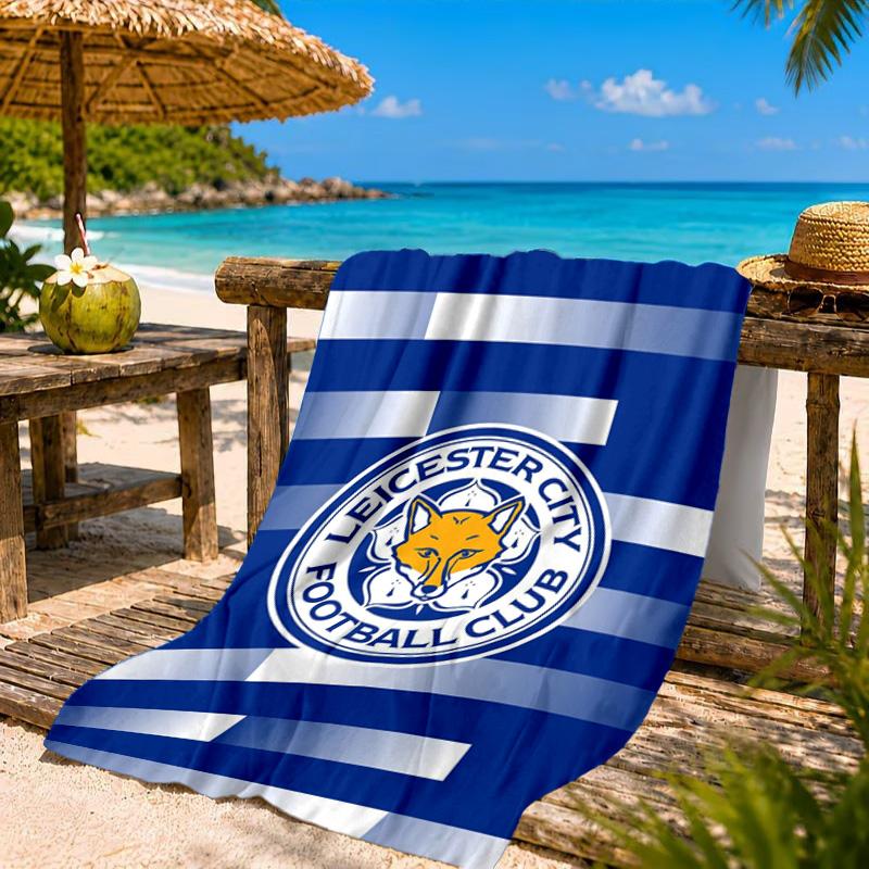 City Football Club Printed Microfiber Beach Towel, Soft And Absorbent, Quick-Dry, Ideal for Summer Travel, Beach Essential, Swimming Pool