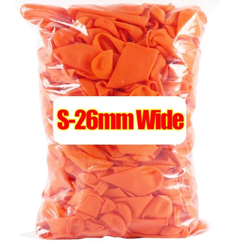 

200/10PCS Latex Finger Cots Orange Thumb Caps Anti-static Industry Rubber Fingertips Protector Gloves Non-slip Finger Gloves 10PCS