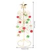 Mini Christmas Tree Desktop Iron Xmas Tree Small Size Christmas Table Decoration For Home Office Party Adornment