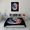 Moonlight Owl Art Set Soft Comfortable Duvet Cover Bedding Set Included 1*Duvet Cover & 2*Pillowcases, Gift