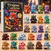 Süße Drachen Geschenksets Adventskalender 2026 24 Tage Buchliebhaber Weihnachten Countdown mit Acryl Bastelornamenten Mini-Drachen Fantasy Buchliebhaber