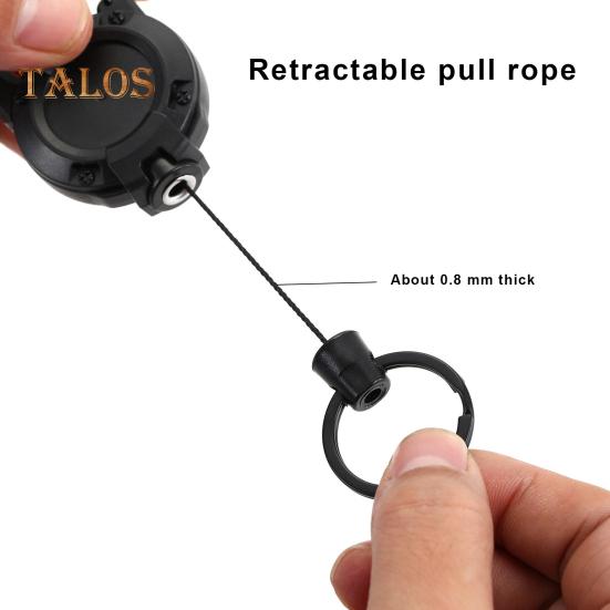 2 szt. Wytrzymały wysuwany brelok do kluczy, identyfikator, wielofunkcyjne narzędzie, klips karabinkowy, klucze, identyfikatory, taktyczny zwijak ID z wysuwanym sznurkiem