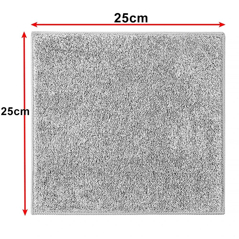 

Чистящее полотенце из бамбукового угля, кухонная тряпка из микрофибры, суперабсорбирующее антипригарное масло, мягкое полотенце для посуды, бытовое чистое полотенце 10pcs
