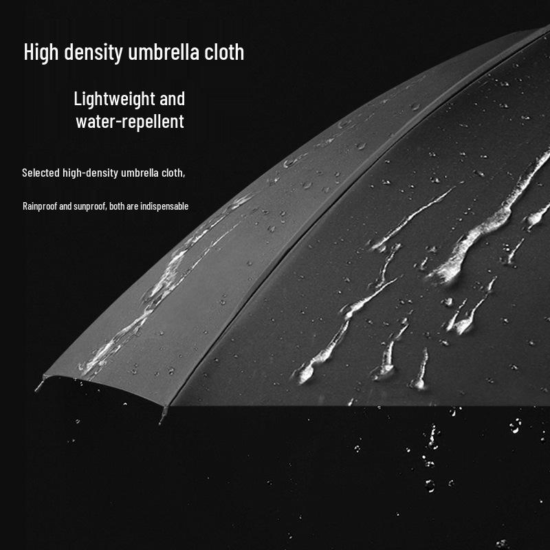 Extra Large Folding Umbrella for Two or Three People - Dual-Use for Sun and Rain with Sunscreen Sunshade