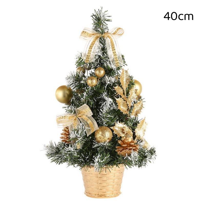 1Pcs 20/30/40Cm Mini Artificial Christmas Tree Pine Needle Tree Mini Xmas Tree Christmas Decor Desktop Ornament New Year Gift