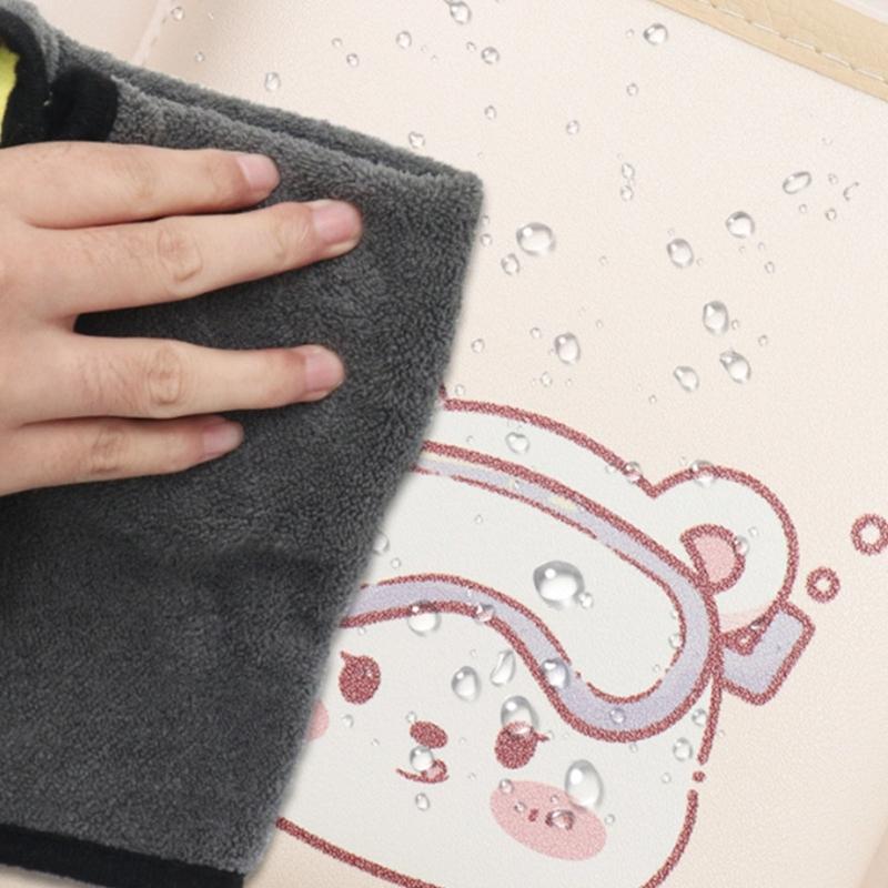 Cartoon Pattern Back Pockets Multifunctional Backseat Pocket Car Seat Back Organizer Multiple Compartment Storage Bag