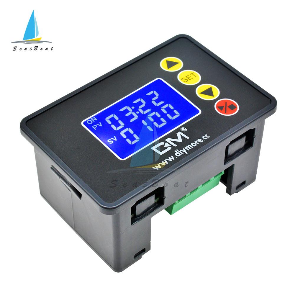1.37 inch LCD Display Microcomputer Time Controller Programmable Digital Time Delay Relay 12V 24V 110V 220V LED Digital Relay Relays 5
