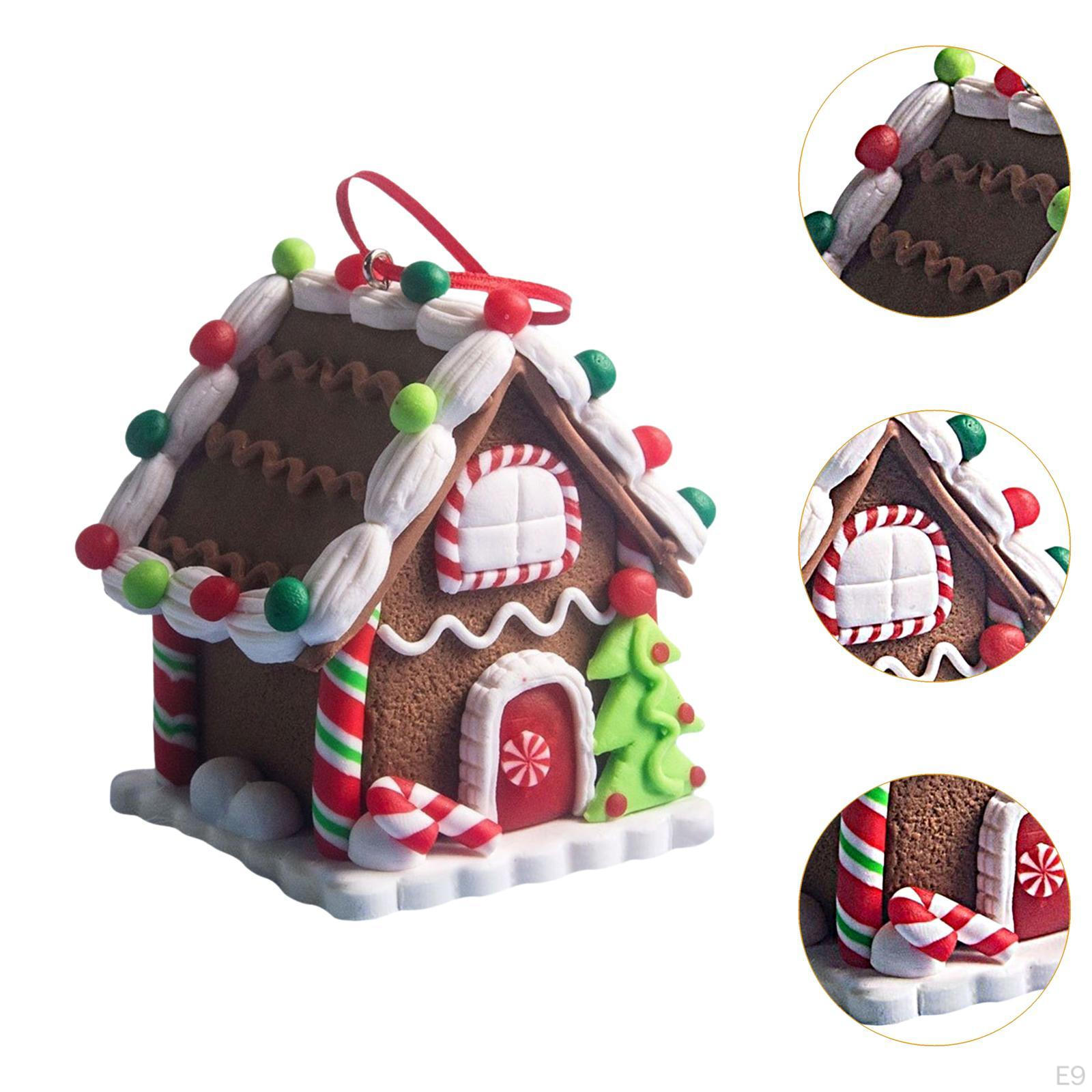 Рождественские украшения Пряничный домик Украшение Праздничные принадлежности Подвеска — фото 7