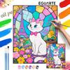 Cat Eiffel Tower Oil Painting Hand Painting Art Kit Coloring Painting Handmade Diy Home Decoration Gift